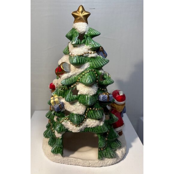 Ceramic Christmas Tree Votive Tealight Candle Holder Favorite Things Children - Picture 6 of 11